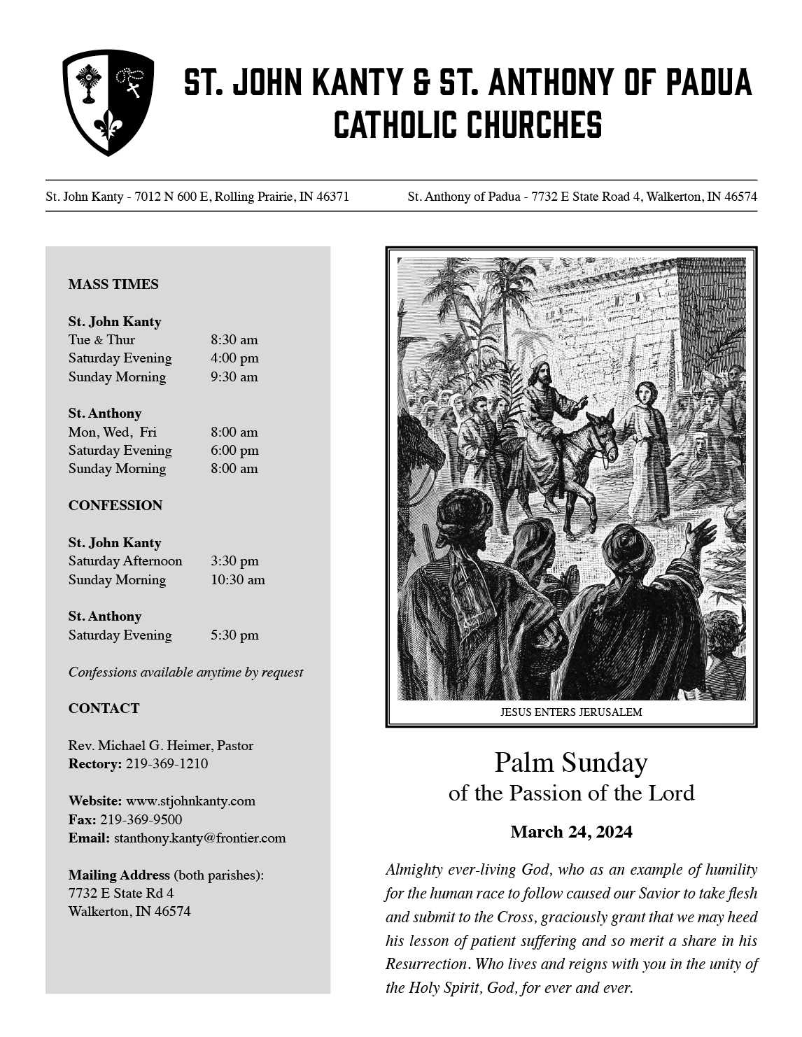 Palm Sunday of the Passion of the Lord - 2024